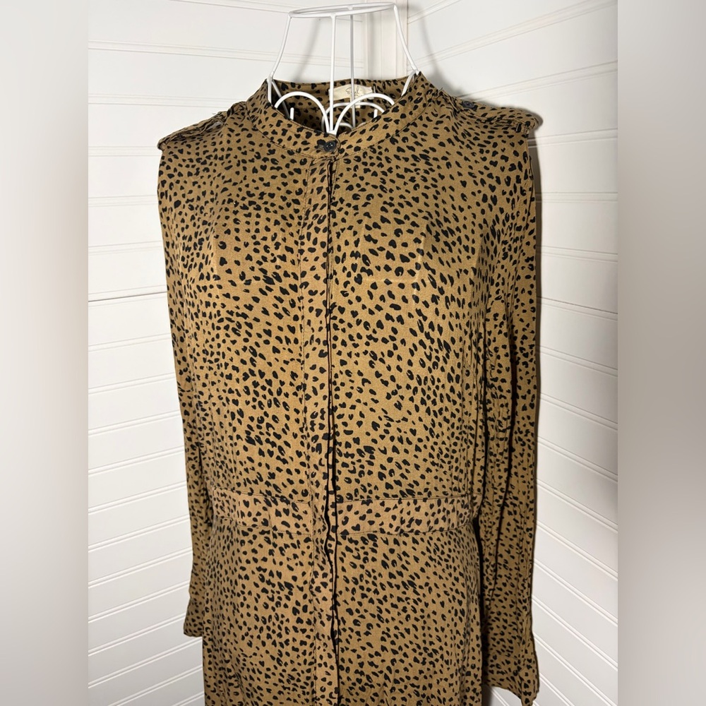 Easel- Rare Brown and Black Leopard Print Maxi Dress